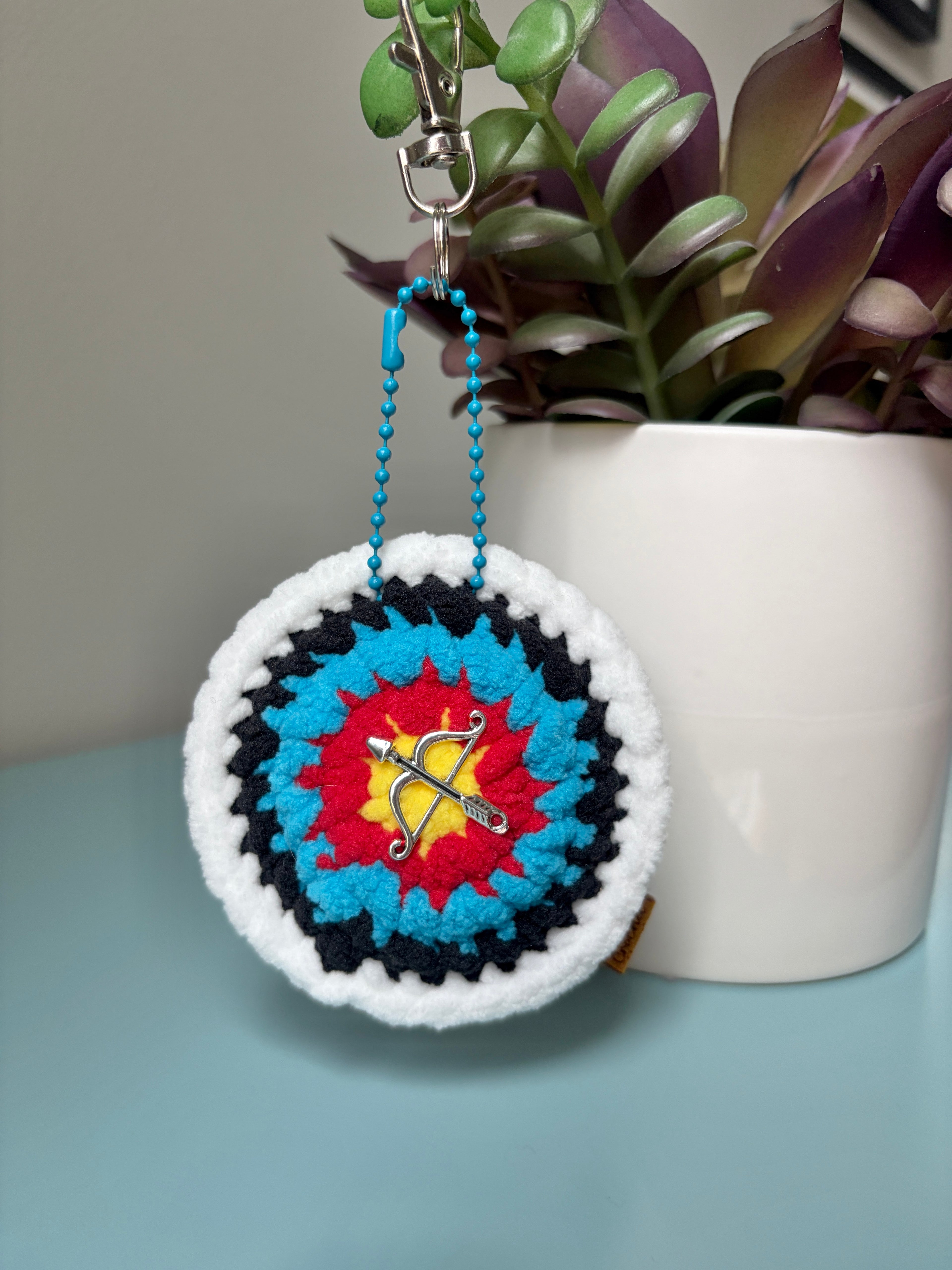 Archery Target Keychain