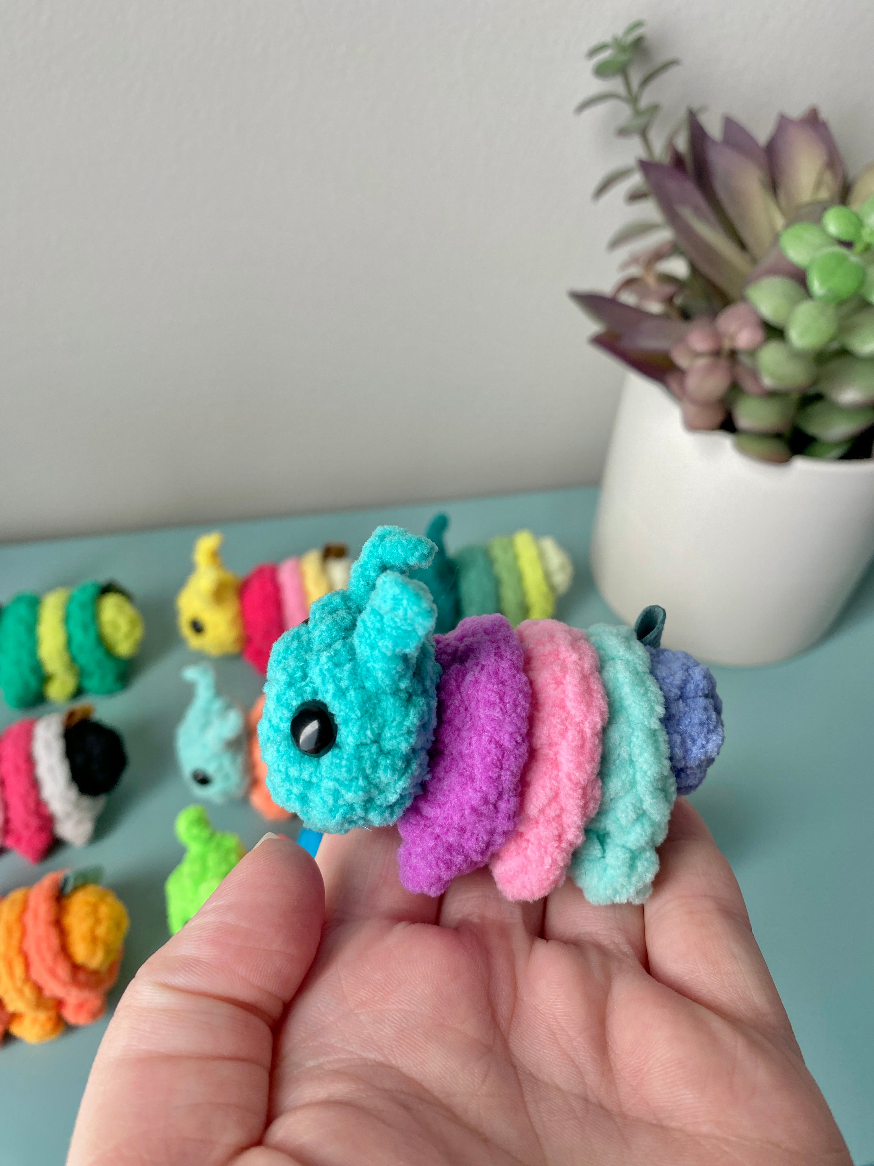 Caterpillar Keychain