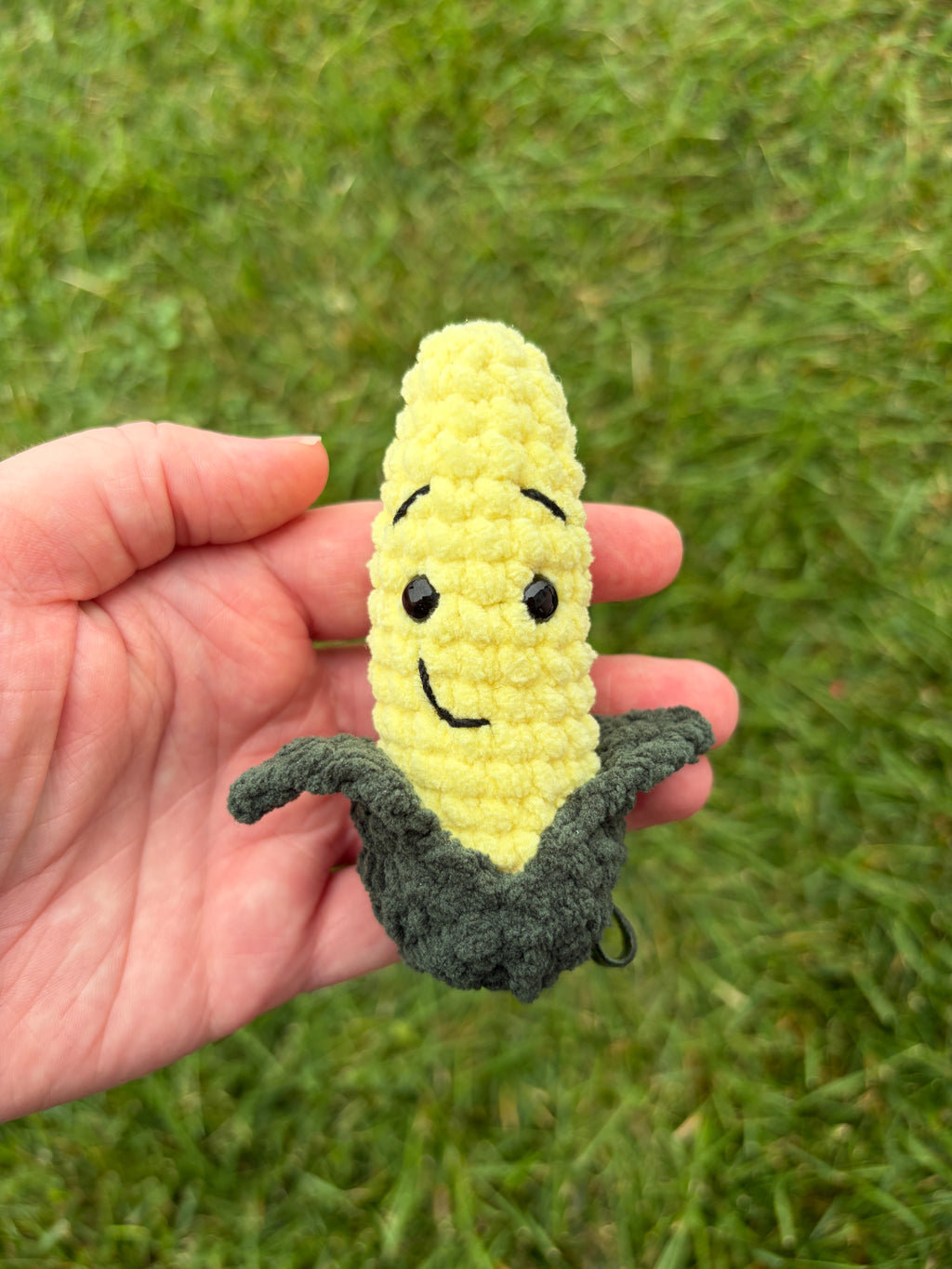 Corncob keychain