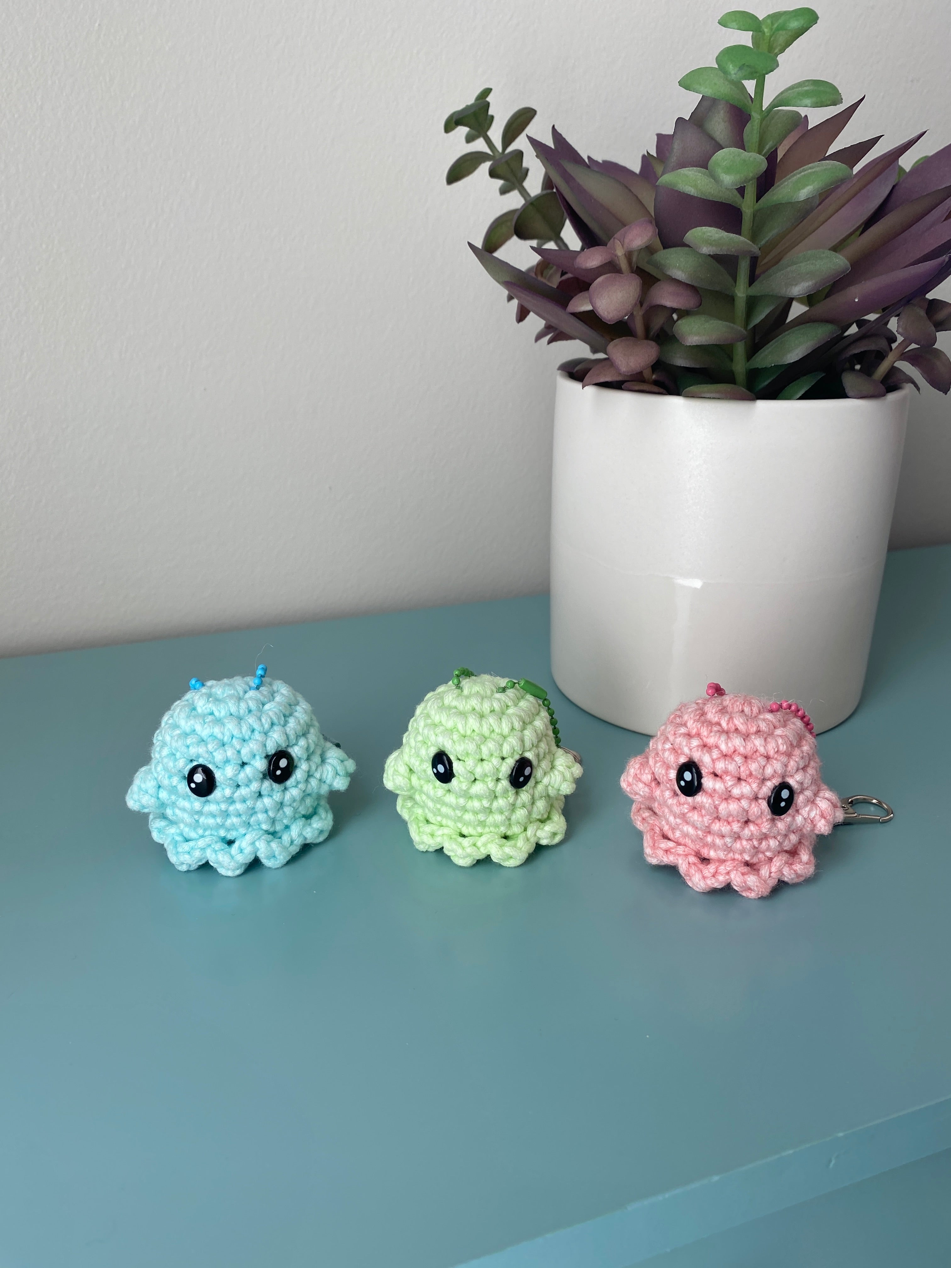 Glow-in-the-dark Ghost Keychain