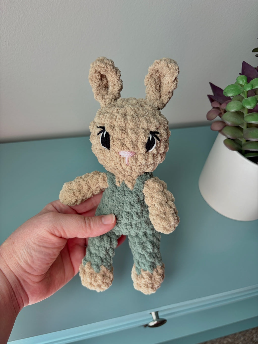 Fable Bunny with overalls