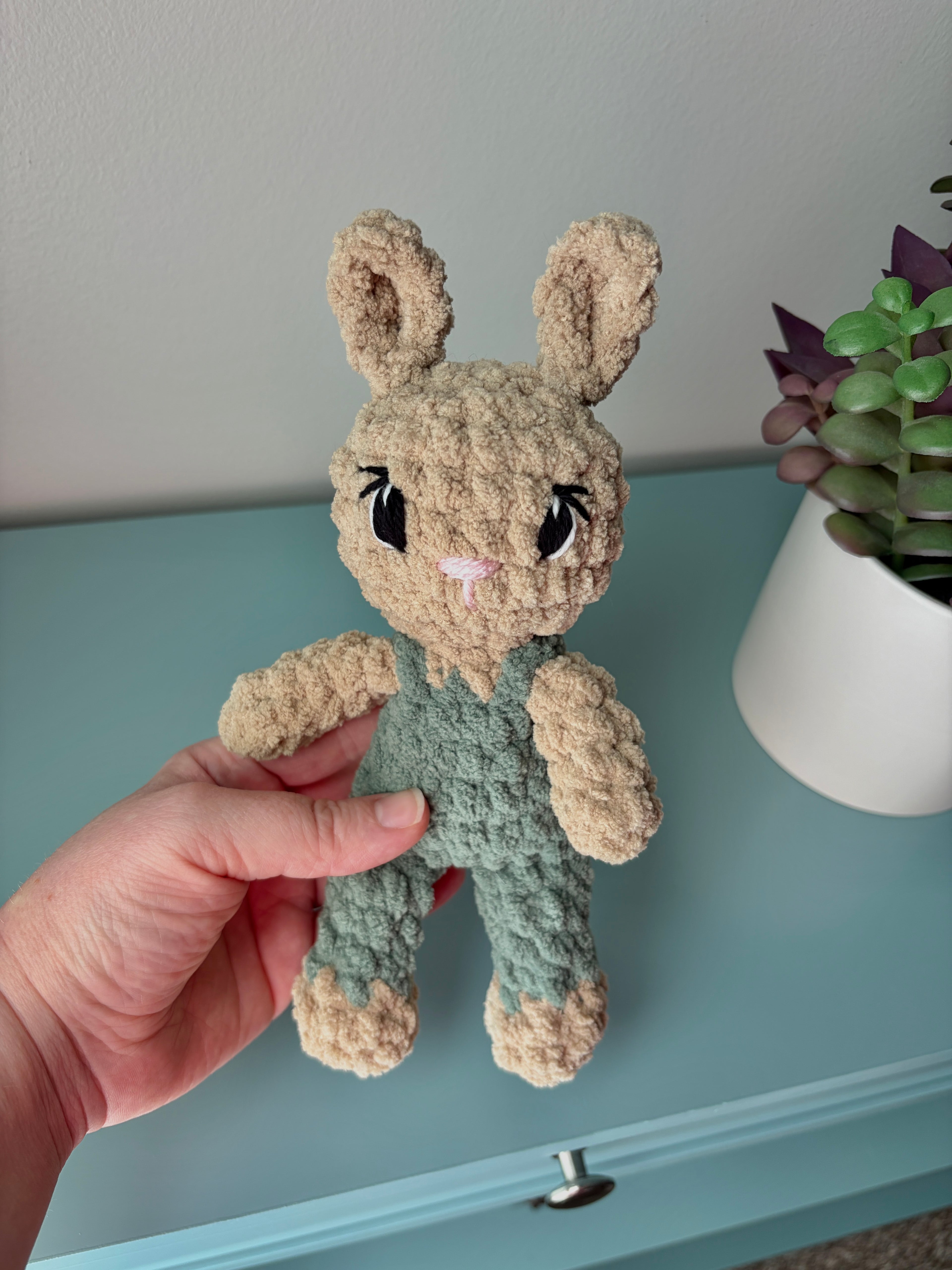 Fable Bunny with overalls