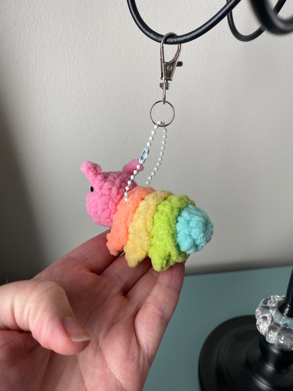 Caterpillar Keychain