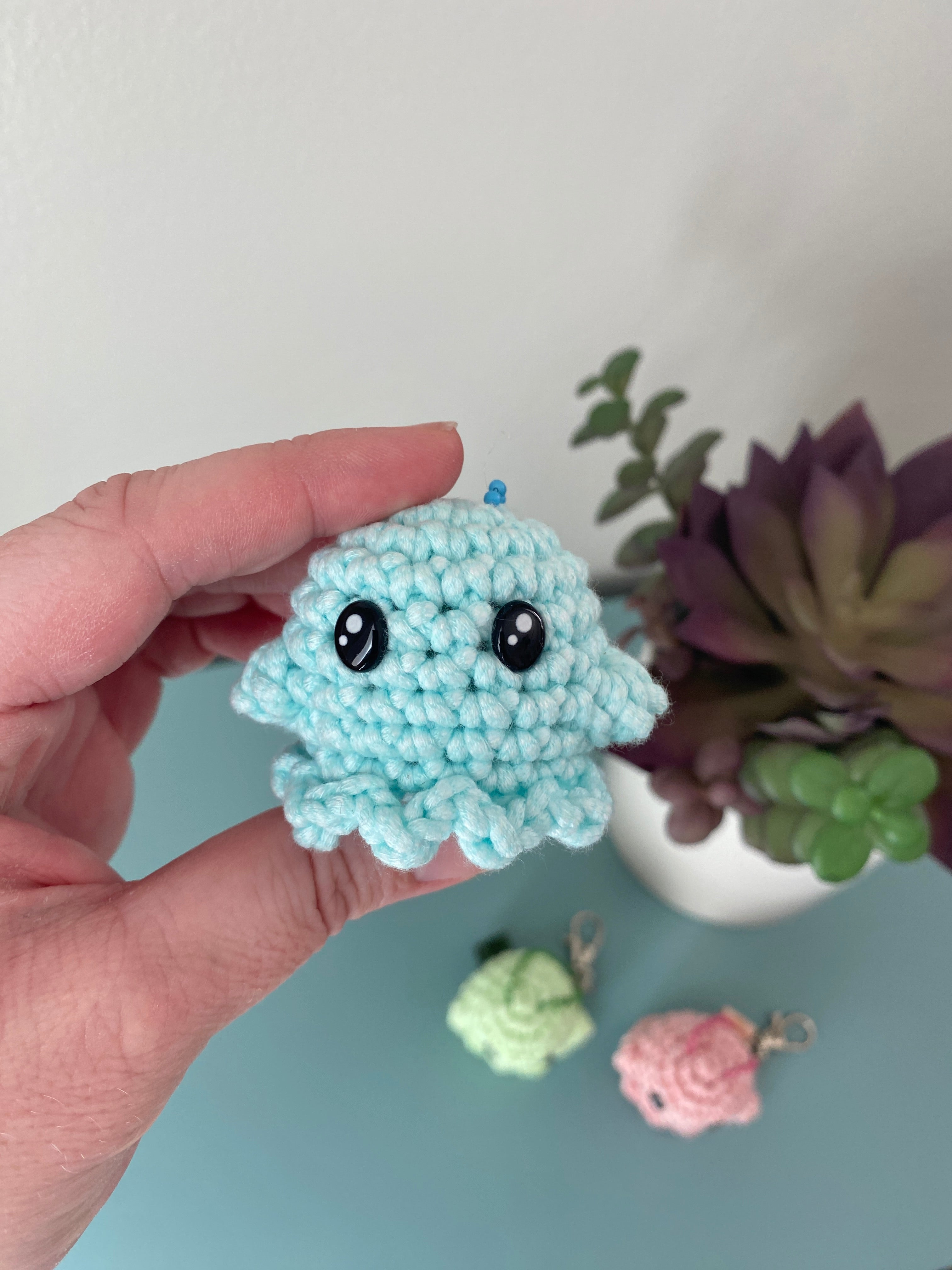 Glow-in-the-dark Ghost Keychain