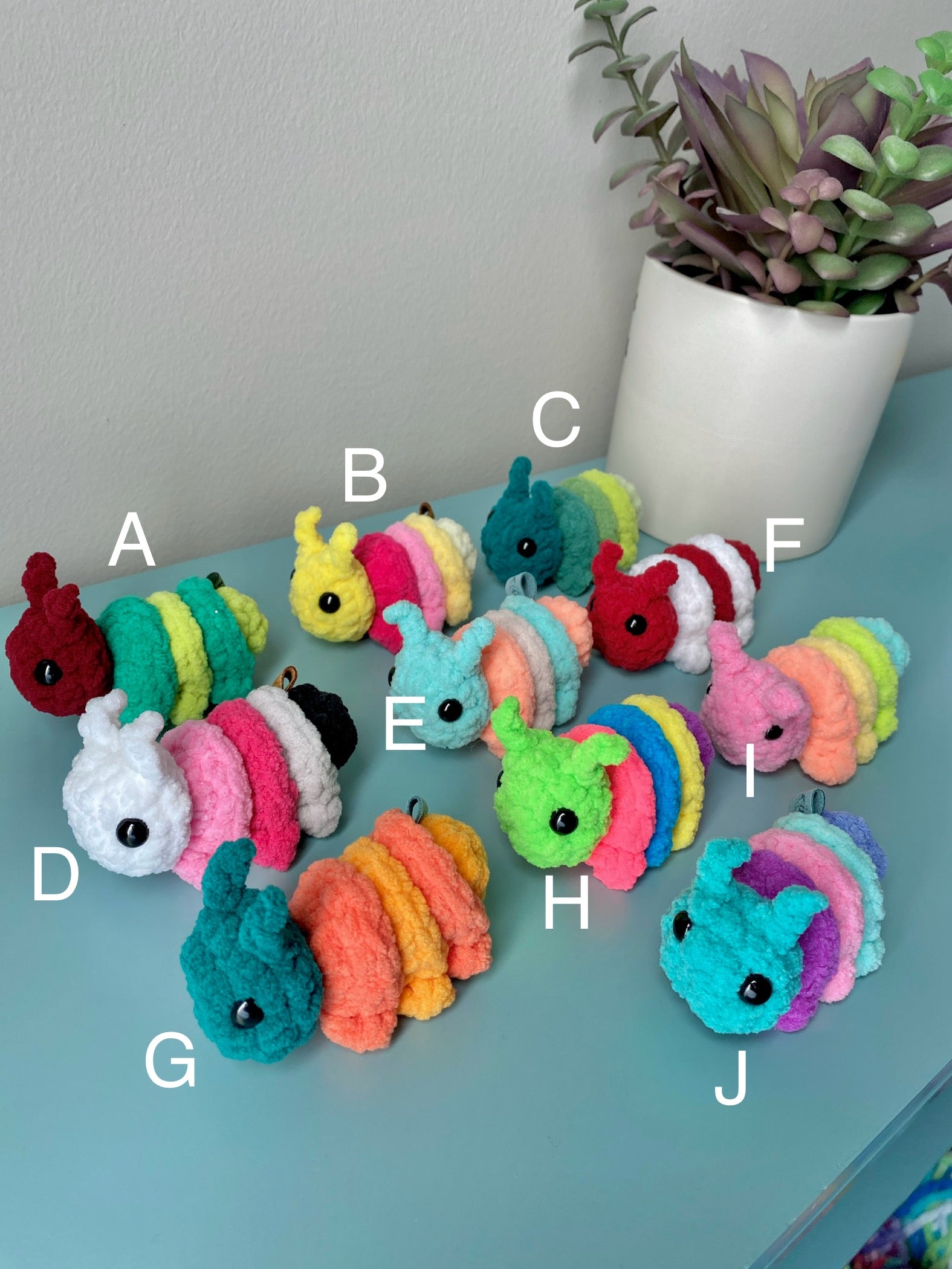 Caterpillar Keychain